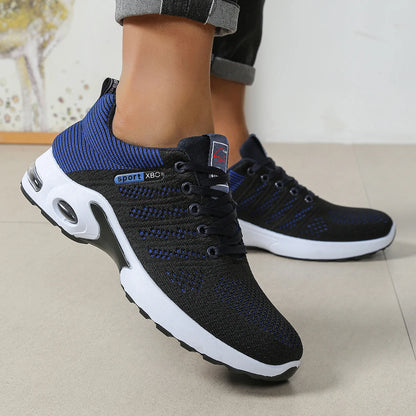 Sapatilhas de Homem Fashion Super Respiráveis com Atacadores para Corrida - Antiderrapantes, duradouras e com conforto almofadado - Sapatilhas de Moda para Homem