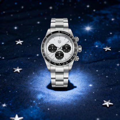 ROSSITIMI Urban Premium Men Quartz Watch Light Luxury Sports Stainless Steel VK63 Tachymeter Luminous 100m Diving Luminous Watch