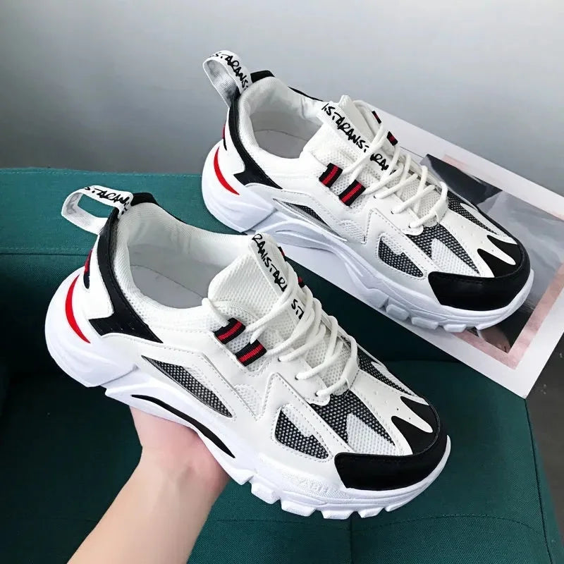 Nuevos zapatos casuales para hombre, para actividades al aire libre; zapatillas deportivas a la moda, ligeras, cómodas y transpirables.
