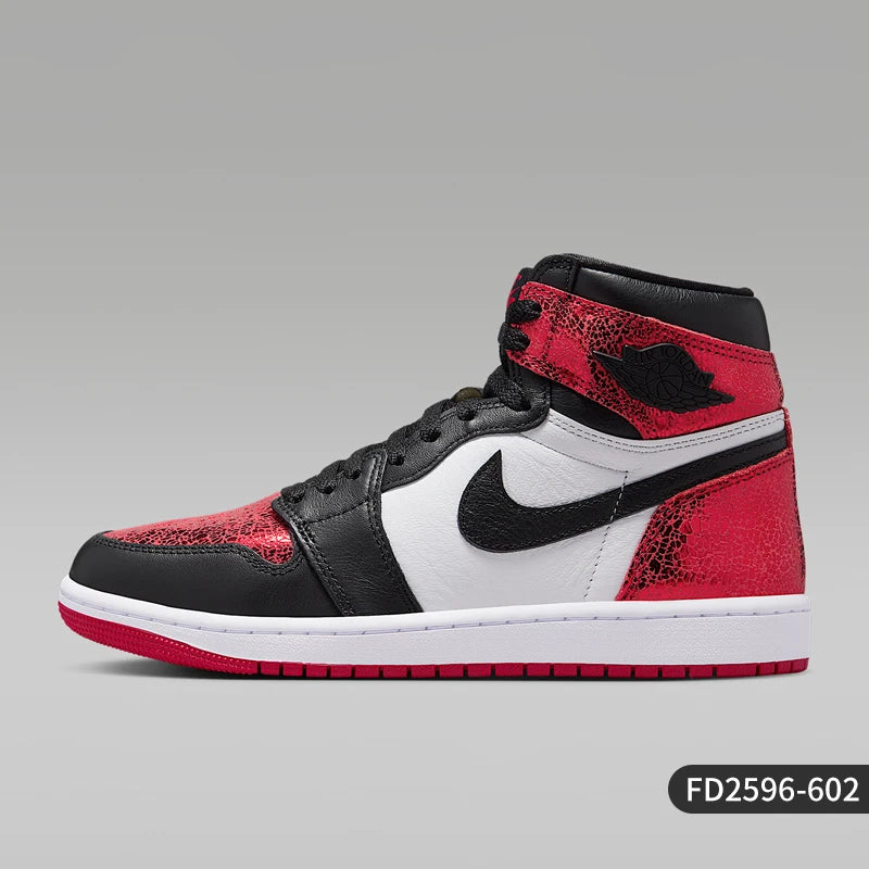 Ténis de basquetebol clássicos de cano alto para mulher Nike JORDAN genuínos FD2596-602