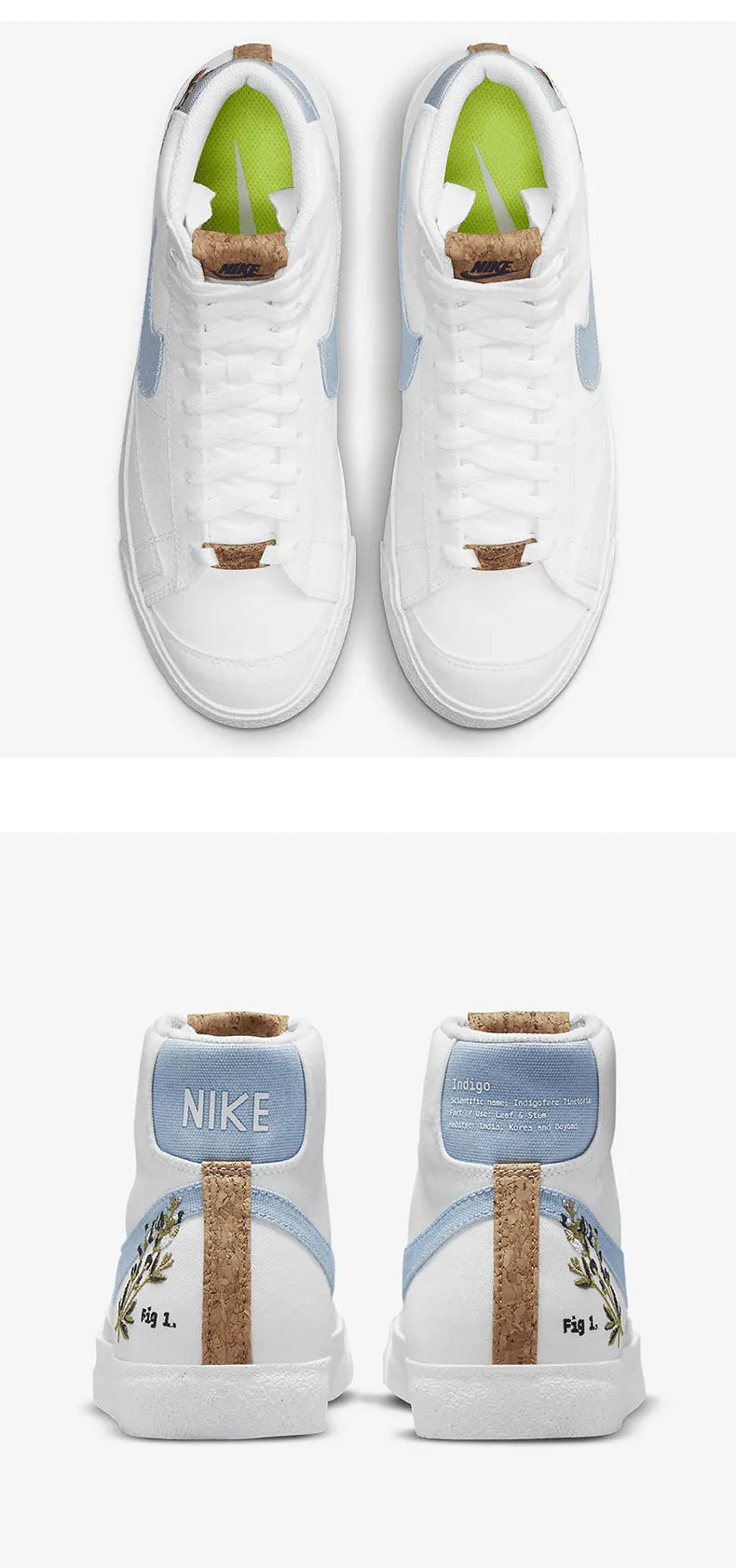 Ténis desportivos casuais Nike Authentic Blazer para mulher, modelo Foam Classic, DC9265-100