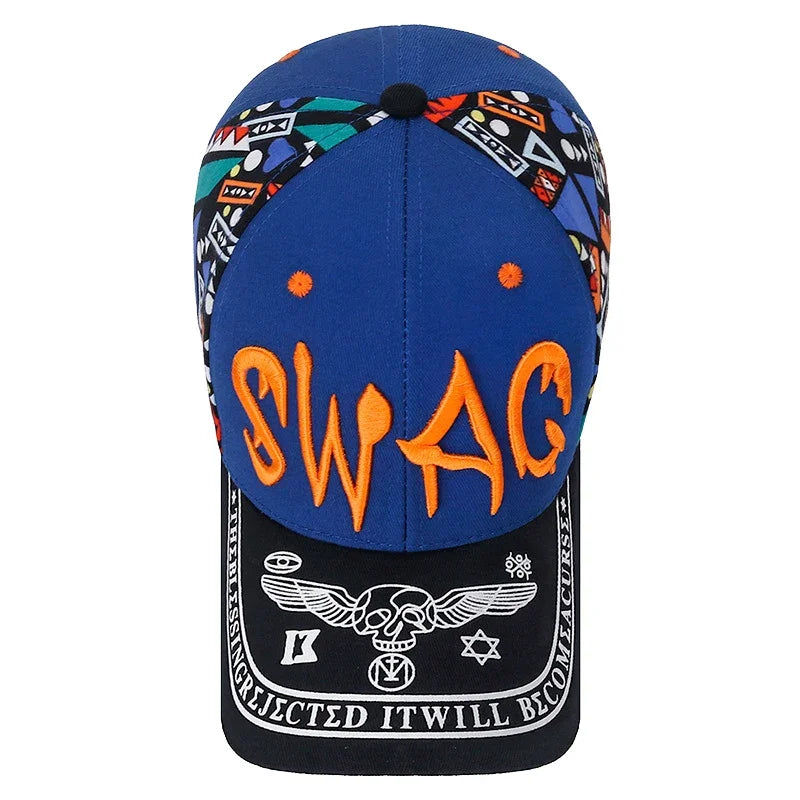 Nuovo cappellino da baseball casual alla moda con ricamo e stampa lettering, protezione solare per esterni