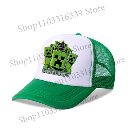 New Game Theme Hat Man Baseball Cap Male Sunshade Sunscreen Cap Minecrafted Fashion Hip Hop Caps Leisure Net Hats Birthday Gift