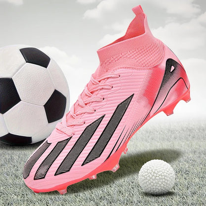 Chuteiras de futebol para homem e rapaz, ultraleves, profissionais, antiderrapantes e confortáveis, para treino e jogo em relva
