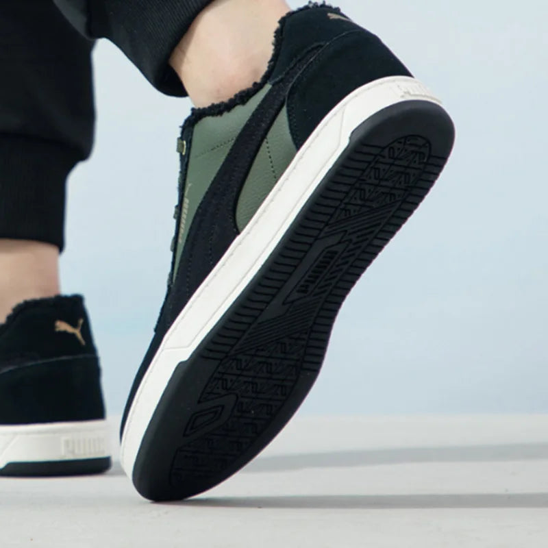 Puma Mid Top Low Top Chaussures de skate avec doublure en peluche antidérapante, confortables et chaudes, baskets décontractées 392334-02