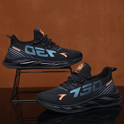 New Summer Mens Breathable Mesh Running Shoes Lightweight Trendy Sports Sneakers for Daily Workout and Outdoor Walking