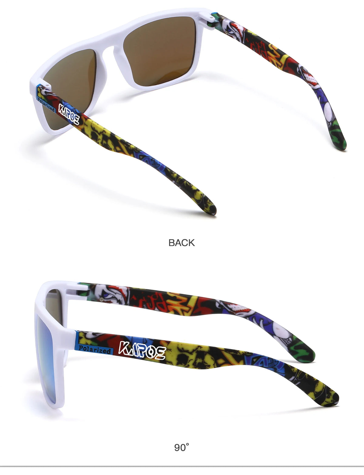 Karos Vintage Polarized Sunglasses Fashion Square Travel Driving Fishing Glasses Men Women Sports UV400 Eyewear Box YZ2024WB
