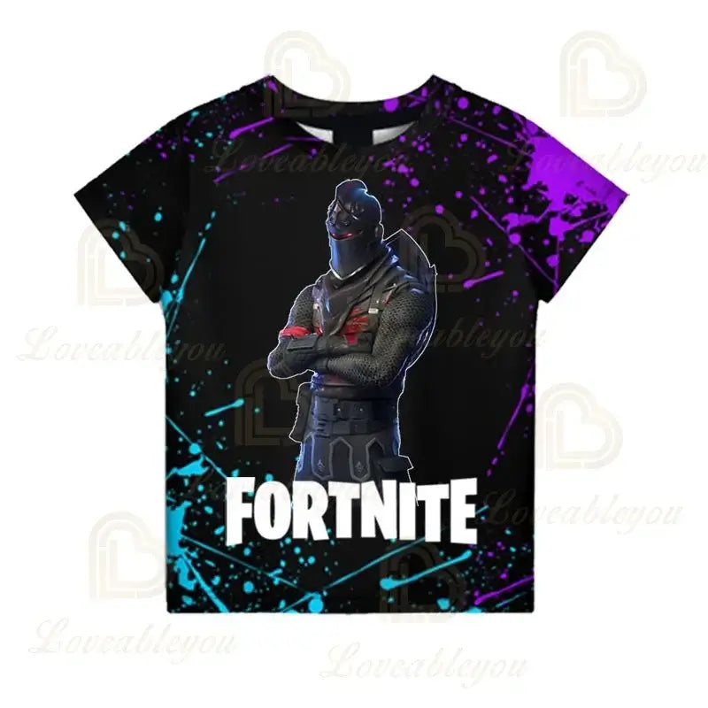 Camiseta Battle Royale Fortnite Victory para niños, tops para niñas y niños, camisetas Harajuku infantiles 3D, NUEVO DISEÑO 2025