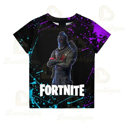 Camiseta Battle Royale Fortnite Victory para niños, tops para niñas y niños, camisetas Harajuku infantiles 3D, NUEVO DISEÑO 2025