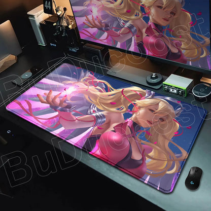 Overwatch Gaming Anime Girl Large XXL Mouse Pad HD Printing Computer Keyboard Mats Laptop Office Rubber Soft Desk Rug 900x400 mm