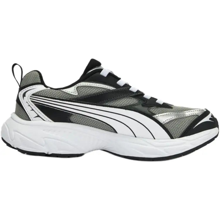 Chaussures de sport décontractées pour enfants Puma Morphic Fabric Ac+ Jr, confortables, tendance, basses, couleur gris fumé, blanc, noir, 406208-02
