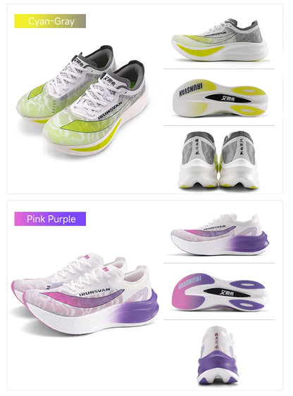 IRUNSVAN Original Carbon Plate Marathon Running Shoes Men Professional Stable Support Shock-Relief Ultra-Light Rebound Sneakers