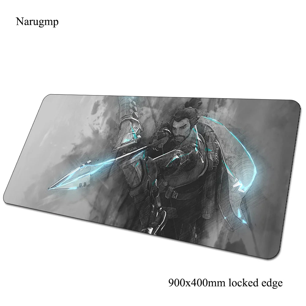 Overwatch-muismat voor verjaardag, computermat 900x400x3mm, grote gaming-muismat, cadeau, bureauonderlegger voor muis en toetsenbord, pc-gamer