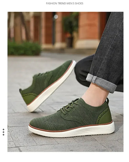 Mocasines deportivos de malla para hombre, calzado antideslizante de corte bajo, zapatos casuales deportivos, superventas, zapatos de diseño 2025