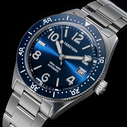 Sugess Diving Watch for Men Automatic Mechanical Wristwatches 20ATM Waterproof Sapphire NH35A Movement BGW9 Luminous New S434-2