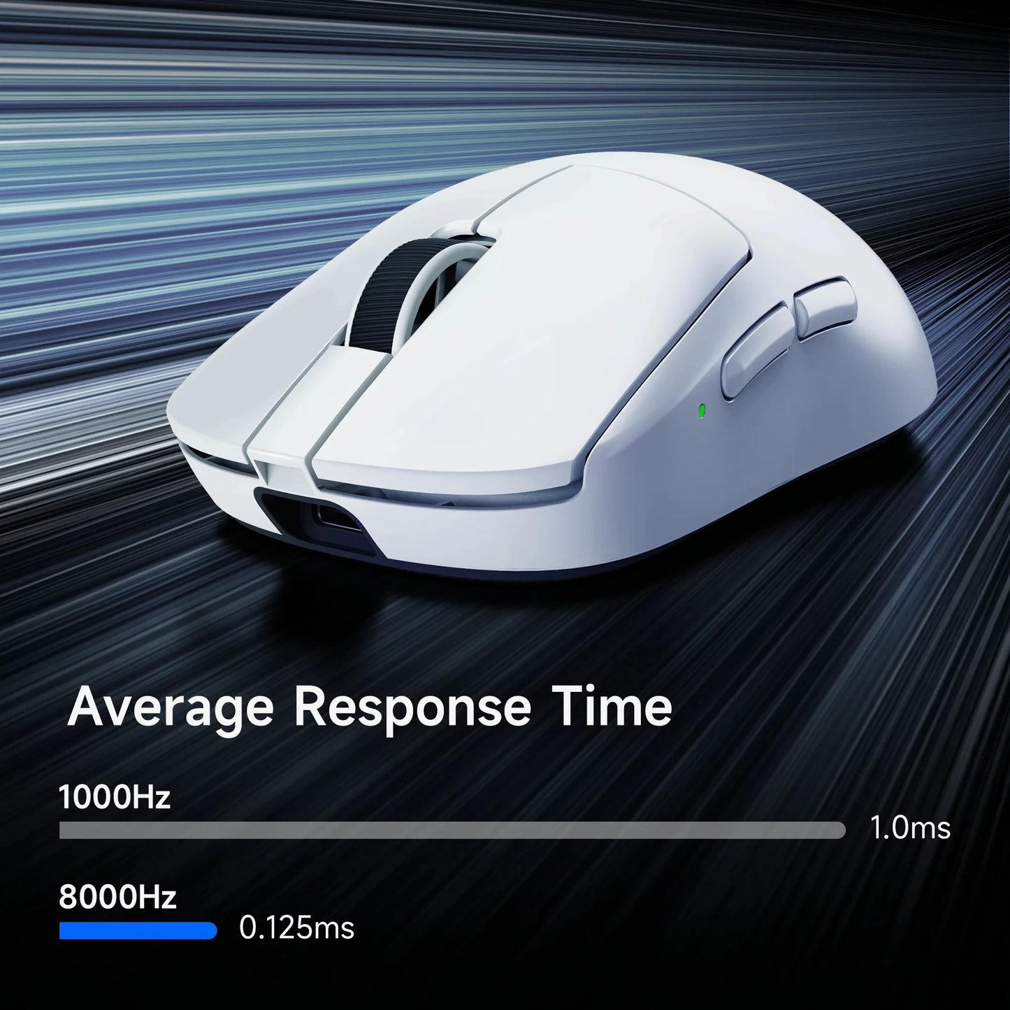 MCHOSE A7 V2 Lightweight Wireless Gaming Mouse, PAW3950 Sensor, Dual 8000Hz Polling Rate, 42000 DPI Wireless Esports Gaming Mouse
