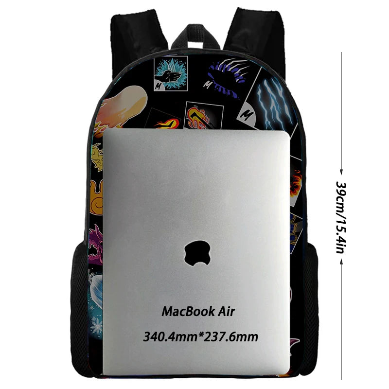 Zaino per bambini con motivo shooting game, ispirato a Fortnites, per ragazzi e ragazze, regalo di compleanno per studenti, borsa scuola unisex, zaino da campeggio resistente