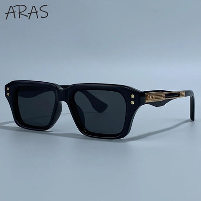 Polarized Classic Square Sunglasses Men 2026 Luxury Brand Steampunk UV400 Driving Sun Glasses For Male Trendy Small Frame Shades