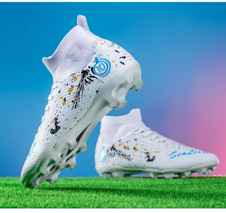 Chaussures de football anti-ald pour hommes, baskets de football respirantes, chaussures de football en plein air, basses, coordonnantes, TF, FG