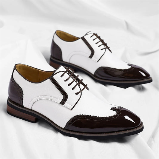 PU Leather Men's Oxford Shoes Heightened Formal Casual Shoes Business Male Suit Shoes New Design Derby Footwear Walking Sneakers