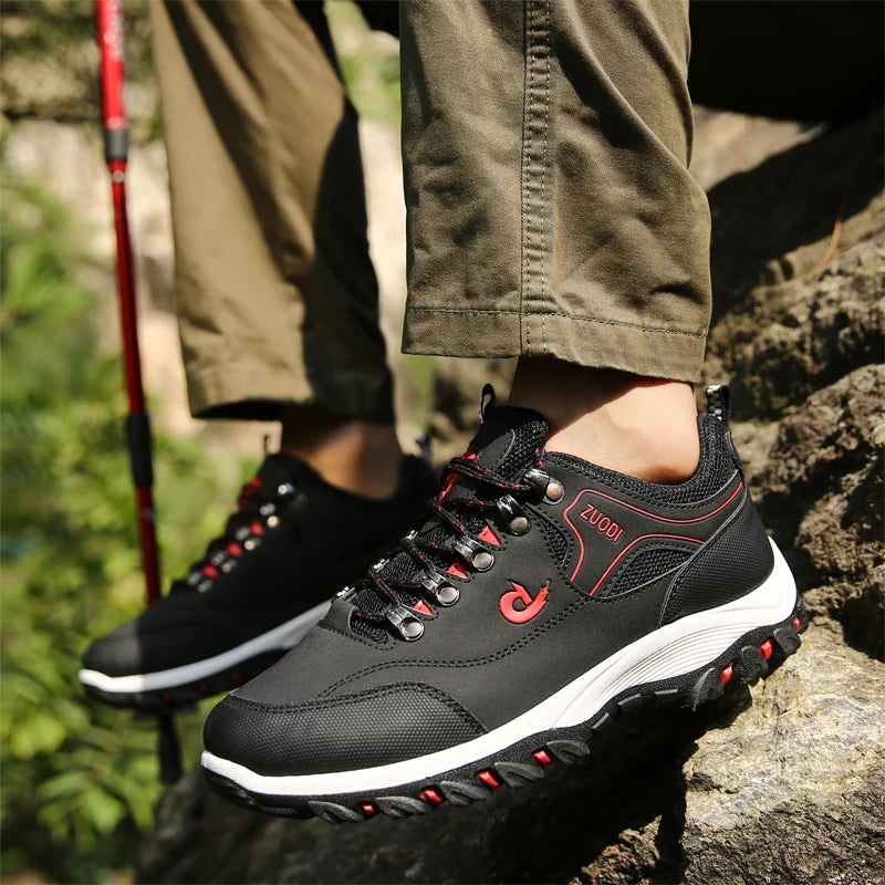 Men's leather casual shoes, sneakers for men, spring, autumn, winter shoes, lightweight tennis walking shoes for men
