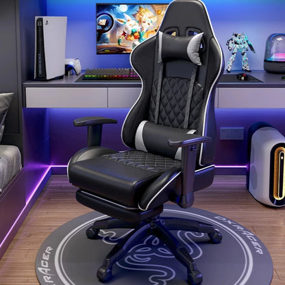 Ergonomic Swivel Gaming Chair Comfortable Office Computer Chair with Armrests, Modern Executive Desk Chair for Home, Work & Gaming