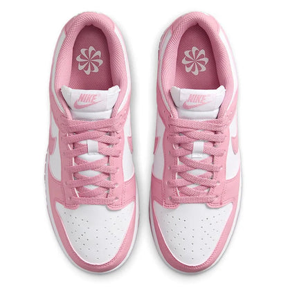 NIKE Dunk Low Retro Women's Shoes Pink & White Low-Top Retro Casual Sneakers Durable Athletic Shoes Skate Shoes DD1873-112