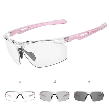 SCVCN-Polarized Cycling Glasses Running Sunglasses UV Protection Bicycle Sports MTB Road Bike Eyewear for Women Cycle Goggles