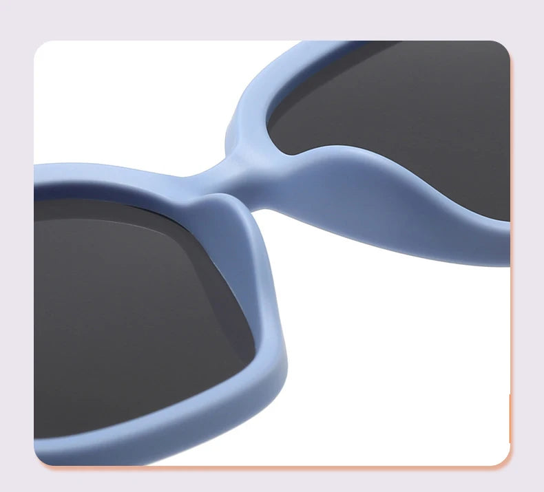 Children's Sunglasses Large Frame Fashionable Sunshade Anti-ultraviolet Silicone Polarized Children's Glasses 23048 23048