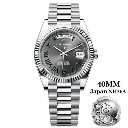 PAGANI DESIGN 2025 New Date Week 40MM Men's Watches Brand Luxury Gold Automatic Watch Men Waterproof Mechanical Wrist watch Men