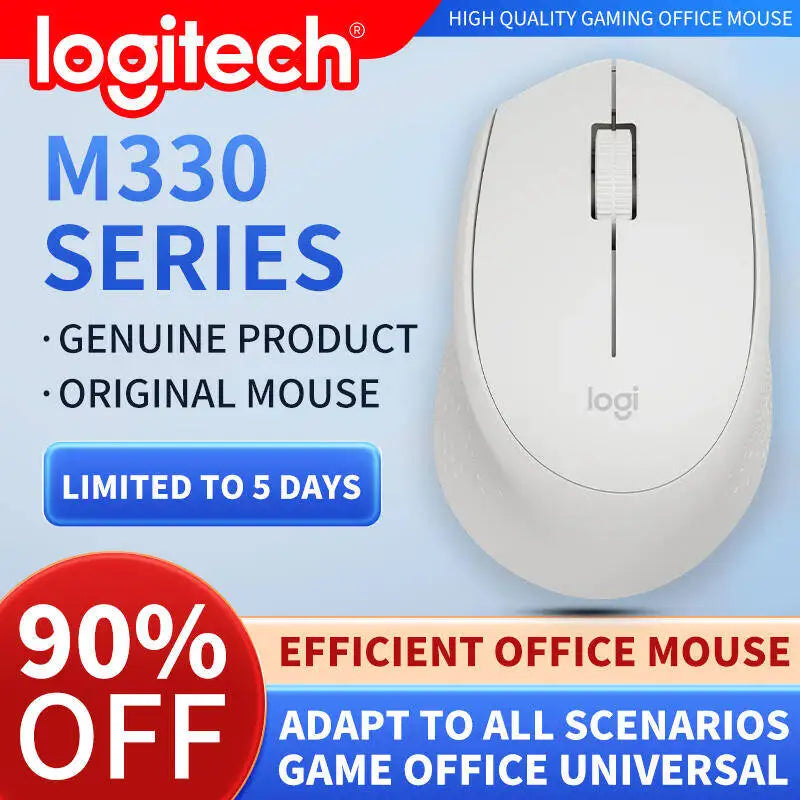 Logitech M330 Professional Office Mouse is compact, quiet, convenient to carry, comfortable to touch, and specifically designed1