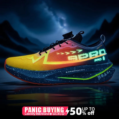 Men Marathon Running Shoes Carbon Board Specialty Sports Breathable Lightweight Women's Comfortable Athletic Nonskid Sneakers