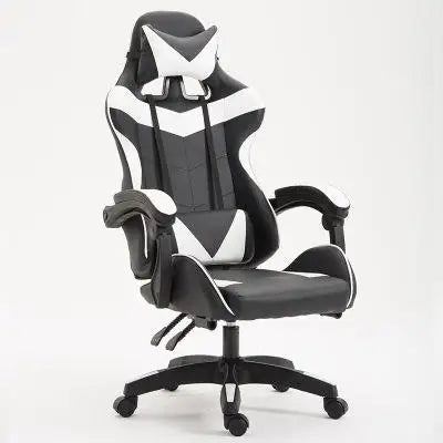 Ergonomic RGB Gaming Chair PU Leather Racing Computer Chair with Adjustable Height, Linkage Armrests, Reclining Office Gamer Chair