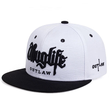 New Children's Thug LIFE Flat Edge Hat Men's Street Hip Hop Hat Women's Outdoor Cycling Fishing Sunshade Adjustable Baseball Hat
