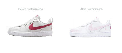 Tenisky na mieru Nike Court Borough Low Vanilla Cream – roztomilé, estetické, sladké, dievčenské, módne, univerzálne nízkoprofilové tenisky pre ženy