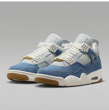 Ténis de basquetebol Nike JORDAN genuínos para mulher, de cano médio, em ganga, com amortecimento de ar IB6716-100