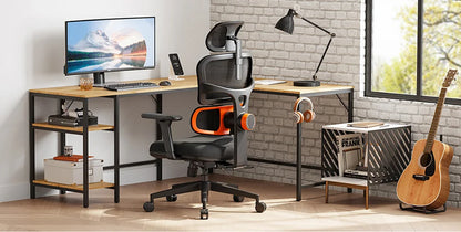 NEWTRAL NT001 Ergonomic Office Chair with Auto-Following Lumbar Support, 3 Recline Angles, Adjustable Backrest Armrest Headrest