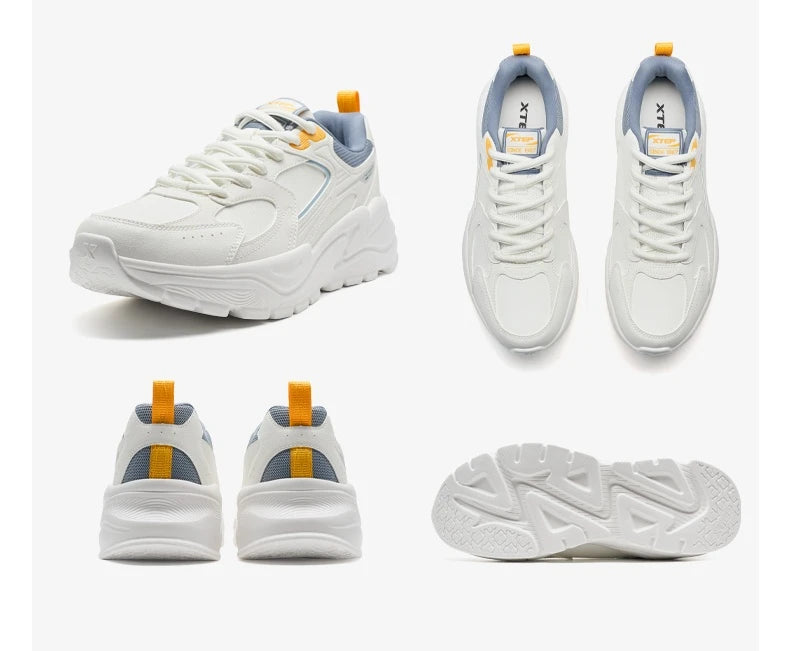 Xtep Sapatilhas Casuais para Homem 2025 Inverno Estilo Urbano com Amortecimento Leves Resistentes ao Desgaste Respiráveis para Caminhada 875419320005