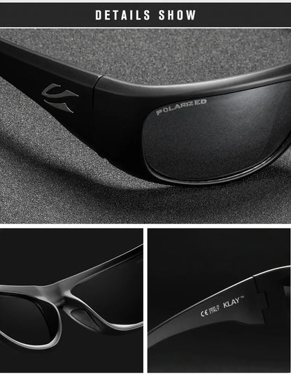 KAENON Klay New Fashion Polarized Sunglasses for Men Outdoor Classic Casual Glasses TR90 Frame Sports Fishing Driving Eyewear