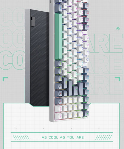 Tastiera meccanica MACHENIKE K500 cablata da gaming K500-B94 Hot Swappable, 94 tasti, layout 90%, retroilluminazione RGB per PC e laptop