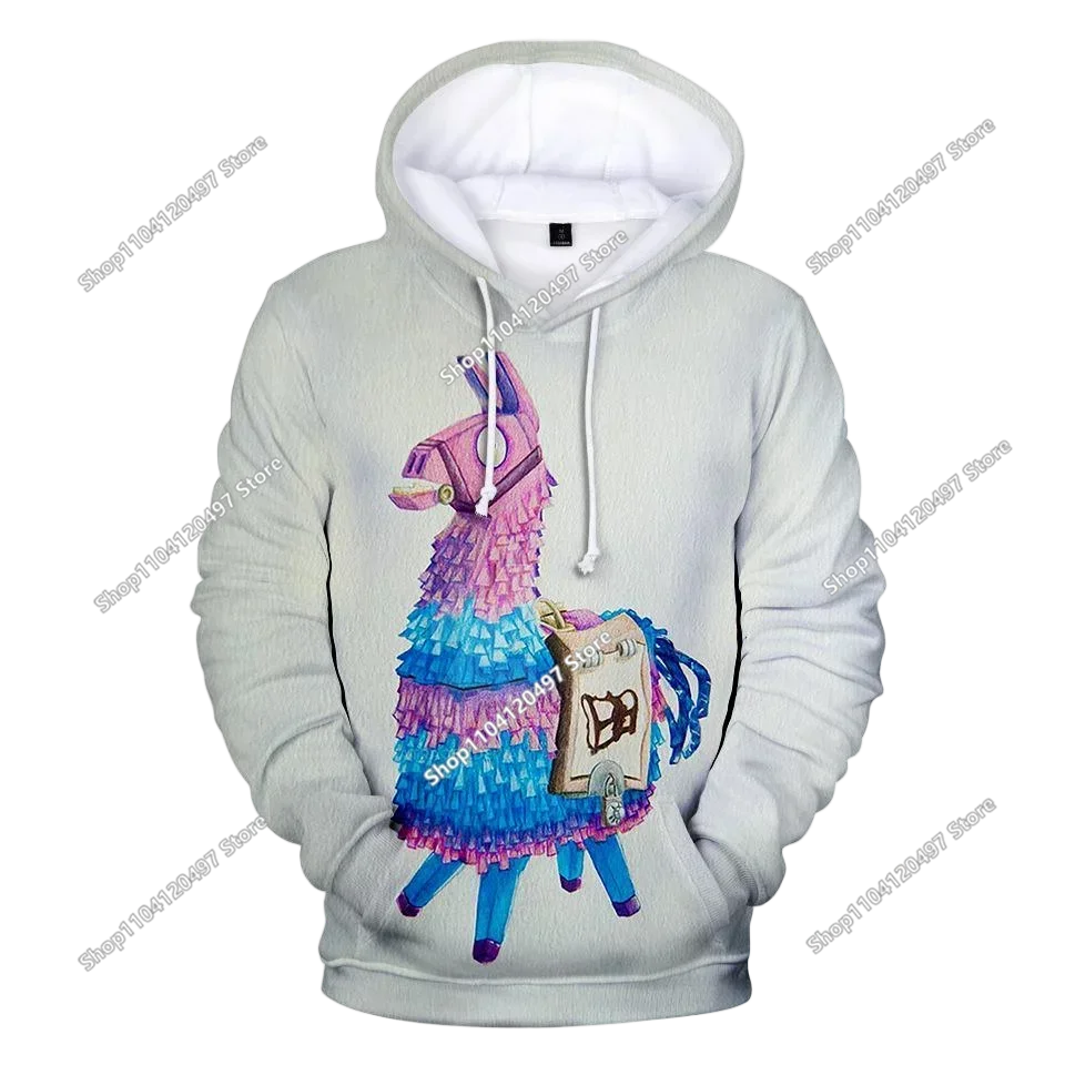 Children's Fortnite 2024 Sweatshirt, 3D Digital Printed Hoodie, Men's and Women's Pullover Jacket, Long Sleeve Children's Gift