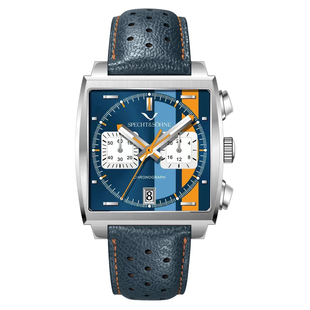 Specht&Sohne Men's Watch Luxury Brand Waterproof Stainless Steel Leather Japan VK Multifunctional Quartz Watch