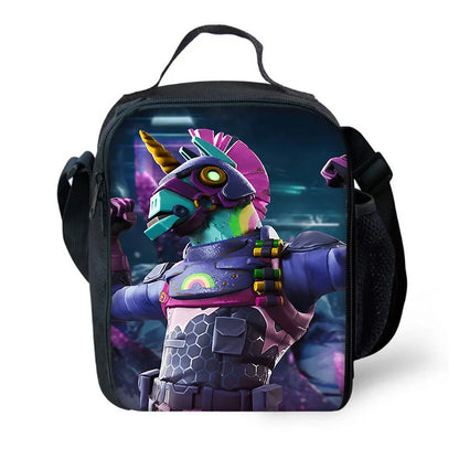 Set scuola classico FortniteS per bambini: zaino, borsa pranzo e astuccio, borse scolastiche capienti per bambino e bambina, idea regalo perfetta