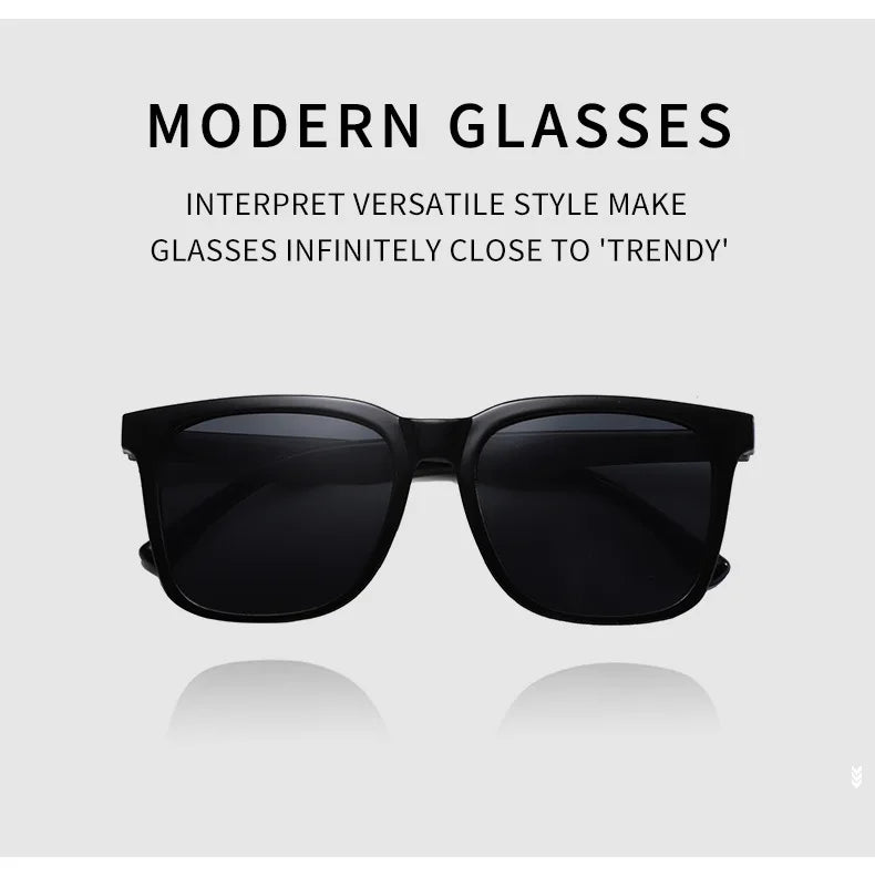 Korean Style Sunglasses Men Women Outdoor Square Sunglasses Driving Mercury Sunscreen Glasses Lens UV400