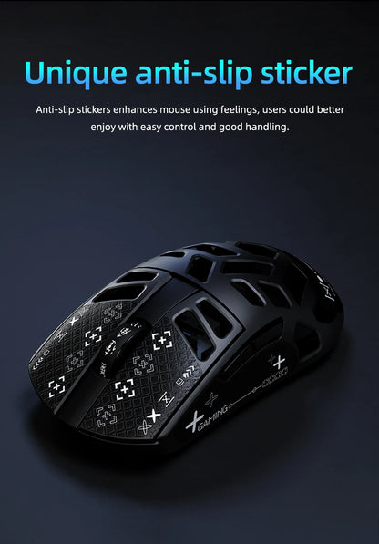Mouse da gaming wireless DAREU Al-mg Tri-mode 8Khz PBT con ricarica rapida, PAW3950, 30000 DPI, leggero, per PC gamer