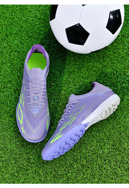 Męskie trampki z kolcami do trawy – wysokiej jakości buty piłkarskie do futsalu i piłki nożnej, antypoślizgowe, do użytku w pomieszczeniach, bestsellerowe, z wysoką cholewką, do użytku na zewnątrz