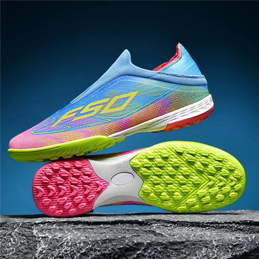 New Men's Soccer Shoes for Grass, Adult Non-Slip Football Boots, Ultralight Sport Indoor Cleats, Non-Slip FG Turf Futsal Comfortable Shoes