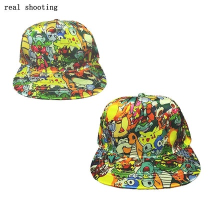 Pokemon Pikachu Baseball Cap Anime Cartoon Figure Cosplay Hat Adjustable Women Men Kids Sports Hip Hop Caps Toys Birthday Gift