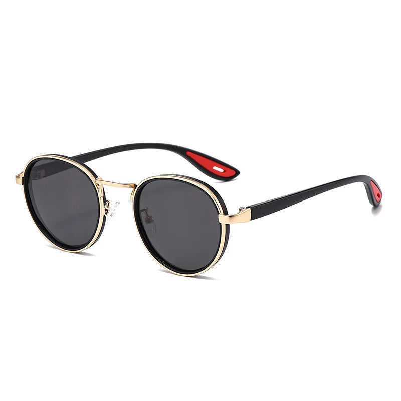 Metal Oval Lens Sunglasses UV Protection Retro Small Frame Sun Glasses Classic Brand Designer Eyepiece for Women Men