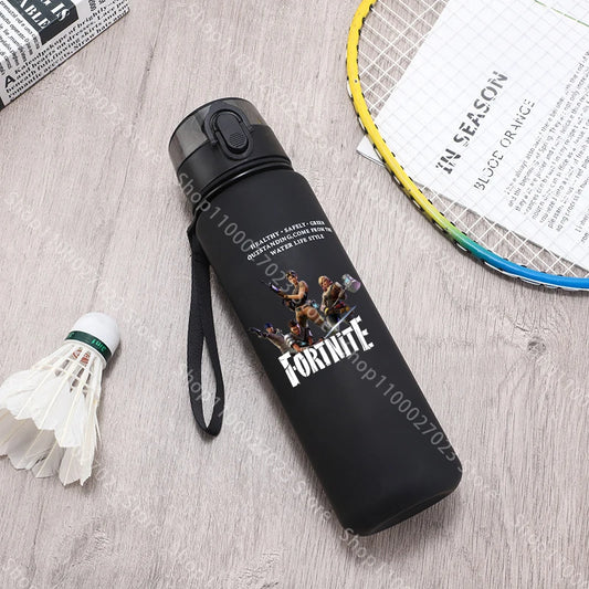 650ML Fortnite Sports Water Bottle Kawaii Motivational Leak Proof Portable Reusable Cups Outdoor Travel Gym Jugs New Cute Gifts